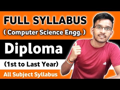Full Syllabus - Diploma Computer Science Engineering (Polytechnic)। Computer Science Subject Diploma