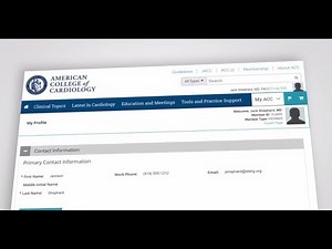 Verifying Your NPI Number in Your ACC Member Profile