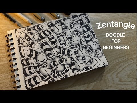 Relax your mind with this Simple Zendoodle idea for Beginners!