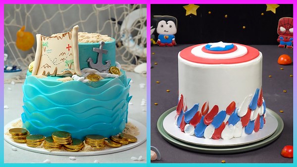 Treasure Chest Cake & Captain America Cake 💰🦸‍♂️🍰 | Fun & Creative Cake Designs | Spirit of Cake