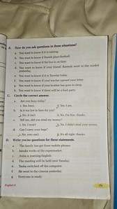 B. How do you ask questions in these situations?C. Circle the... | Filo