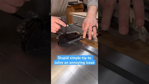 Use a shim and magnet to solve issues with machinist square #workshop #tablesaw #woodworkingtools