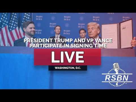 LIVE REPLAY: President Trump and Vice President Vance Participate in Signing Time - 03/16/26