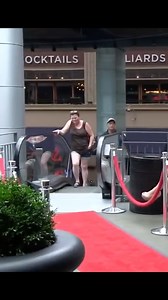 We placed a runway show at the top of an escalator! #surprise #model #runwaymodel | Tom Mabe