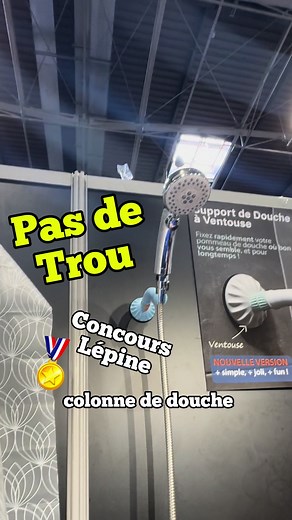 Fixez votre pommeau de douche sans percer en 3 secondes