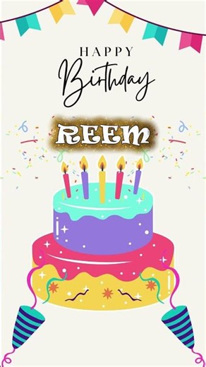 Happy Birthday REEM | Happy Birthday With Your Names #happybirthdaysong #birthday