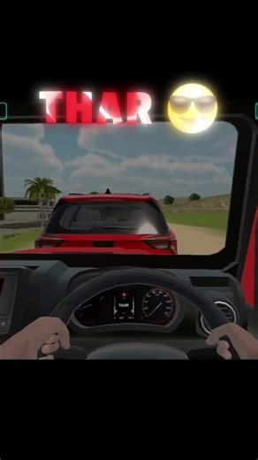 Power of THAR ☺️ indian vehicle simulator 3D game #automobile #gaming #shortvideo #shorts 😎 💪 👌