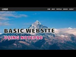 creating website offline HTML using notepad