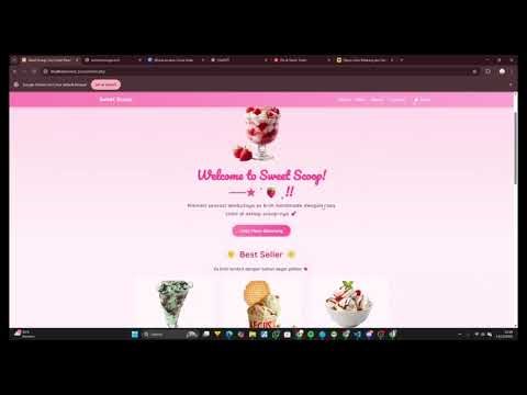 Website SWEET SCOOP🍧 Demo