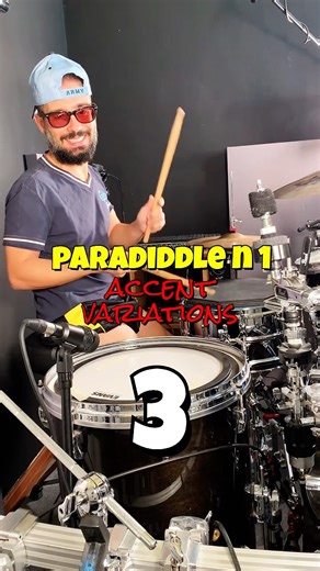 Paradiddle n 1 accent variations 🥁 #shortsyoutube #drums #paradiddle #shortvideo