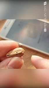 68K views · 1K reactions | By @penguindiy @wooden_fine_arts Amazing Pistachio AirPod - See How I Made This Bluetooth Earbud from a Pistachio! #diy | Wooden fine arts | Facebook