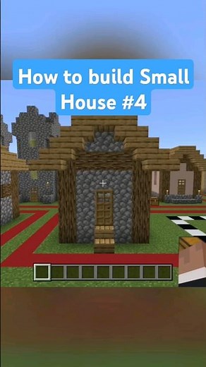 How to build a Small Plains Village Shack in Minecraft. #minecraftconstruction #minecraftbuilding