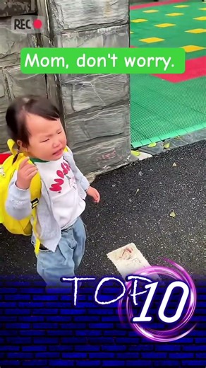 A little girl is crying when going to school #unhappy #timid #fragile #heartbreaking