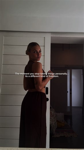 The moment you stop taking things personally… it really is a different kind of freedom. Of course self reflection is important; to look at your part in a situation. To be honest about where you could have done better, taking responsibility and choosing to grow from that. But there’s a difference between “I can learn from this” and “I am the problem.” Understanding that behavior comes from patterns. And are not the same as who you truly are. Can be from old stories or your nervous systems that le