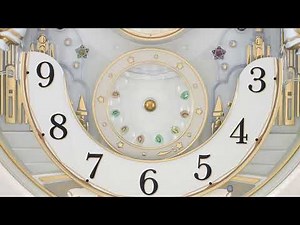 SEIKO Winter Angels Melodies in Motion Musical Clock QXM603W HD