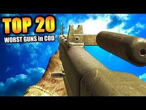 Top 20 "WORST GUNS" in COD HISTORY (Call of Duty) | Chaos