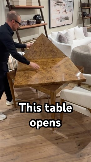 This Table Opens Up 👀 #spacesavingfurniture