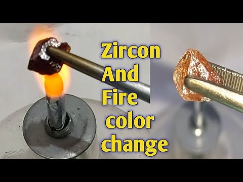 How does zircon stone change color | Changing the color of zircon stone with heat treatment