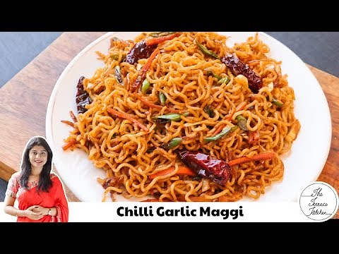 Chilli Garlic Maggi Recipe | Easy Burnt Garlic Maggi Noodles ~ The Terrace Kitchen