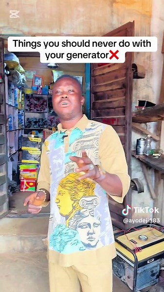 Things you should never do with your generator #fyp #fypviral #ilesha #ijesha #generatorhacks #foryoupage #generator #mechanic