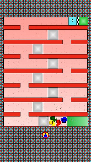Square Race: Block-Pushing Adrenaline Rush! 🟦🟨🟩🟥#simulation #ballrace #squareracegame #squares #squarerace | Simulando 2D