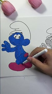 Smurfs Coloring ✨ | Learn Colors with Smurf | Easy Coloring for Kids 🎨💙