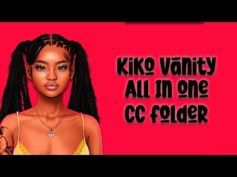 Sims 4| Kiko Vanity Hair All In One CC Folder