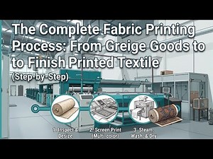 The Complete Fabric Printing Process: From Greige Goods to Finished Printed Textile (Step-by-Step)