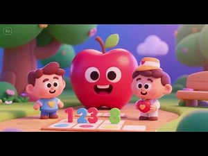 Apple’s Number Matching Game Nursery Rhymes Kids Songs