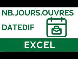 Excel #27: The NUM.WORKING.DAYS and DATEDIF functions