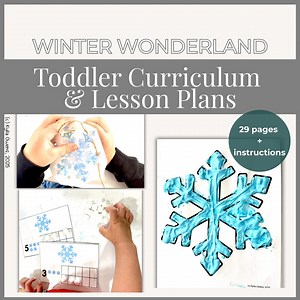 Winter Toddler Curriculum Lesson Plans January Winter Wonderland Activities Preschool Curriculum Hands on Play-based Learning 2-3 Year Olds - Etsy
