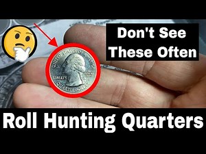 Coin Roll Hunting Quarters and Finding Some Unexpected Quarters