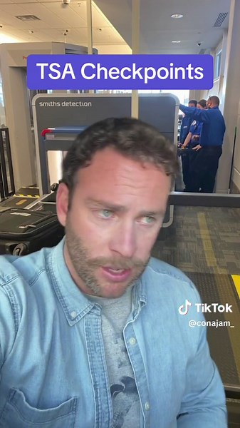 getting through the TSA obstacle course to make a flight