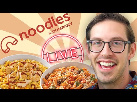🔴Eat With Keith LIVE | A Noodles & Company Dinner Experience