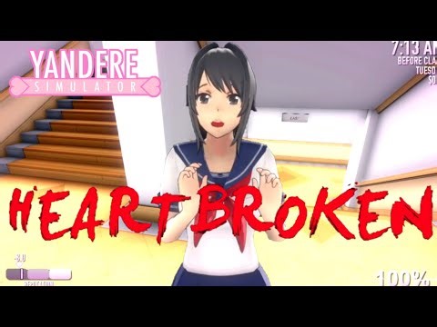 Yandere Simulator - Game Over Heartbroken - Female Protagonist - PC Gameplay
