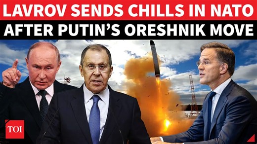 Lavrov doubles down on Putin’s Oreshnik warning as NATO fears WW3; lashes EU for ‘cheating’ Trump Panic has spread across NATO nations and Europe after Russia deployed its hypersonic-capable Oreshnik missile system close to the European frontier. As Western capitals speculate over Moscow’s next move, Russian Foreign Minister Sergei Lavrov has attempted to calm fears — while simultaneously issuing a stern warning. In an interview with TASS, Lavrov said NATO has “no need to be afraid,” but stresse
