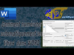 Comment numéroter les titres automatiquement dans Word