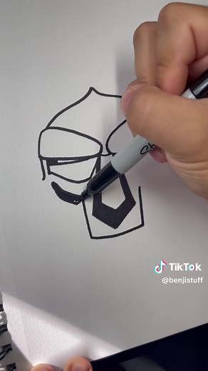 Easy MF DOOM Mask Drawing Tutorial