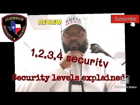 level 2, 3, 4 security training explained