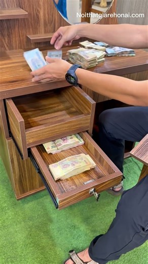 Smart Vanity Hack – Hidden Drawer to Protect Valuables #videos #furniture #wood #virals #money #diy
