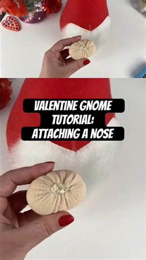 The full Valentine Gnome Tutorial you’ll find on my channel above ⬆️❤️ #helenlozova #valentinesday