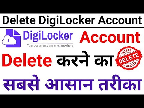 How to Delete DigiLocker account in one Click digilocker account delete kaise kare Permanently