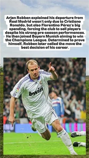 Robben Reveals the Truth Behind His Real Madrid Exit #football