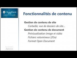Formation SharePoint 2016 : Installation et Configuration | Les nouveautés de SharePoint 2016
