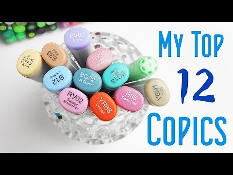 My Top 12 Copic Colours: My Go To Markers and Favourite Colors