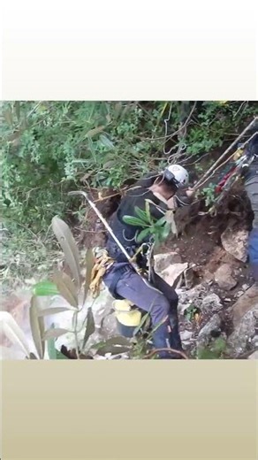 安全を守る、岩壁の浮き石落とし #ropeaccess