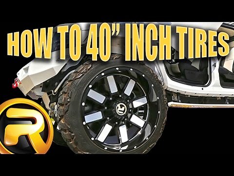 How to add 40" inch Tires to your Pickup Truck