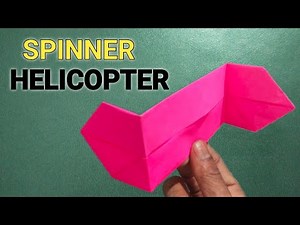 Best Paper Airplanes - How to Make a Easy and Fun Spinning Paper Helicopter 🚁