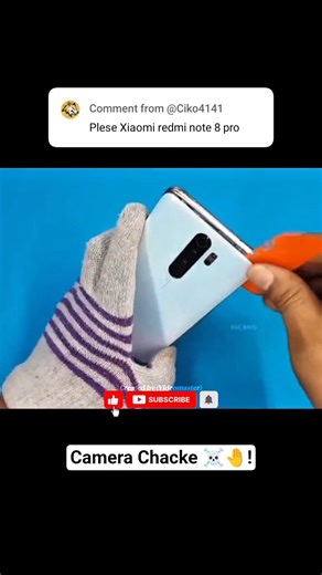 Xiaomi Redmi Note 8 Pro Camera Chacke ☠️🤚