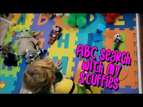 ABC Alphabet Letter Search With My Stuffies, and BLOOPERS at the End!!